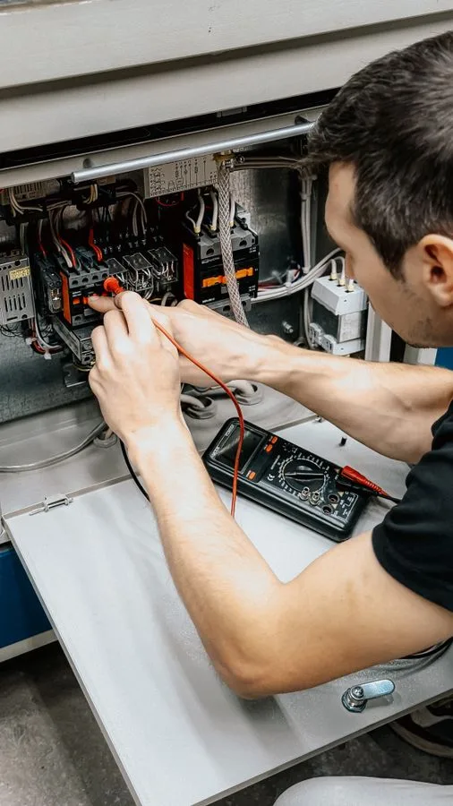 Electrical testing with a multimeter